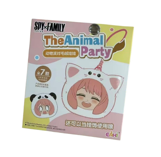 [EN STOCK] Figura Peluche Anya Forger - Spy x Family - Serie The Animal Party (Blind Box) Marca Eaki (12 cm)