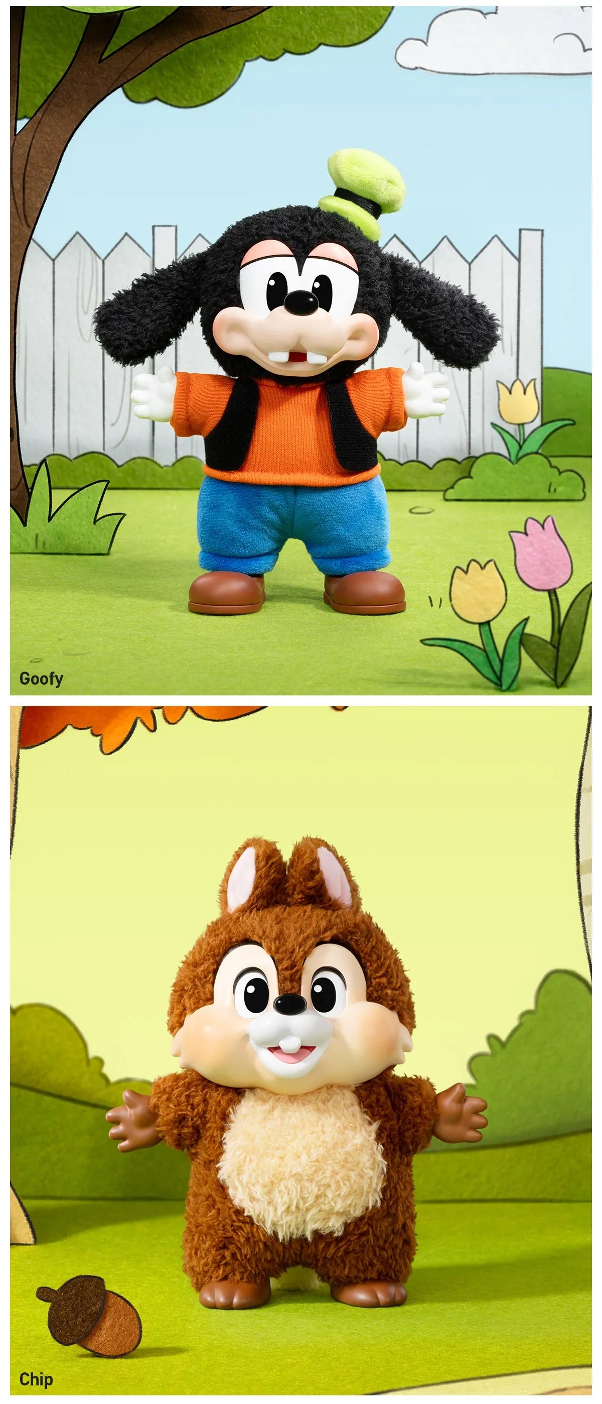 DISNEY MICKEY FAMILY - Cute Together Serie - Colgante de Peluche / Caja Misteriosa