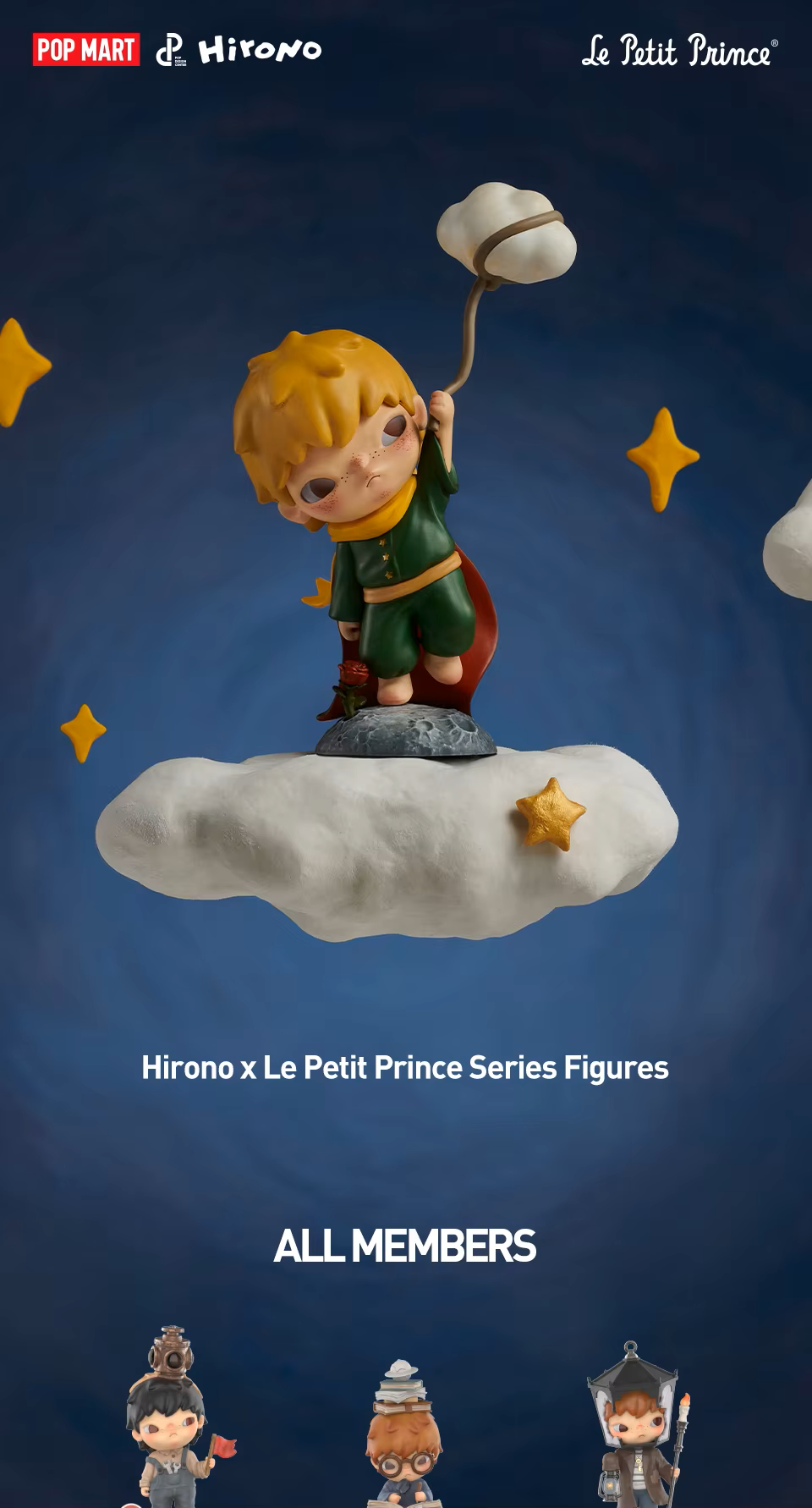 [EN STOCK] Figura HIRONO x Le Petit Prince (Blind Box) marca POP MART (12 cm)