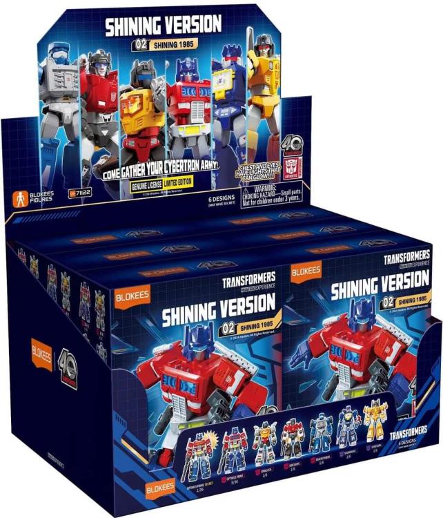 TRANSFORMERS G1 1985 Vol. 2 - Shining version (LED) Blokees - Figura Coleccionable / Caja Misteriosa (PEDIDO)